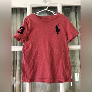 Polo Ralph Lauren size 6 boys t-shirt with logo and 3 on the sleeve in EUC